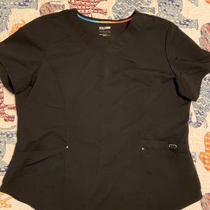 Black scrubstar scrub top size x-large